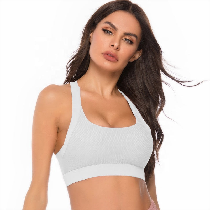 Plaited Back Sports Bra