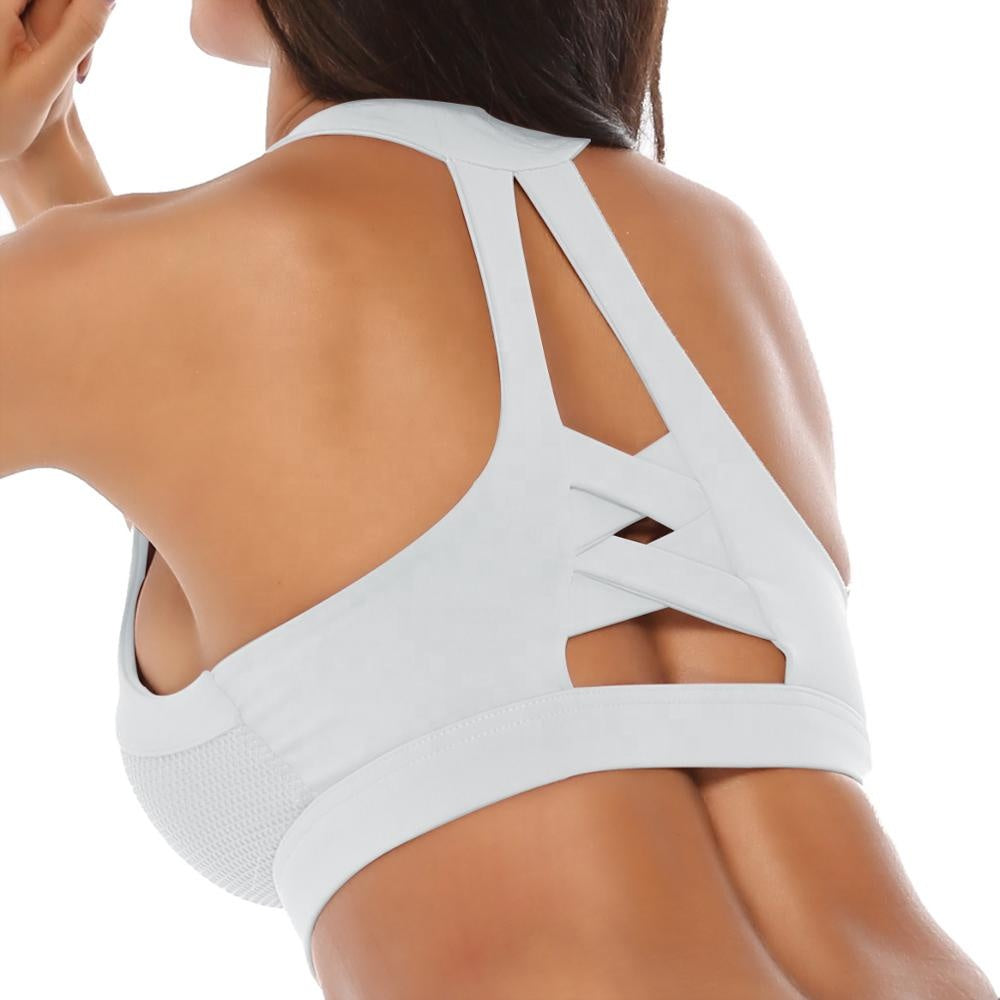 Plaited Back Sports Bra