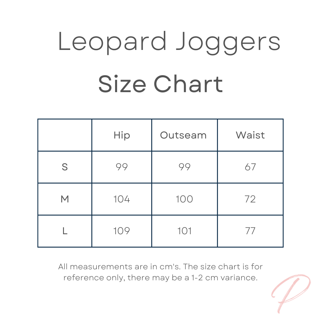 Black Leopard Joggers