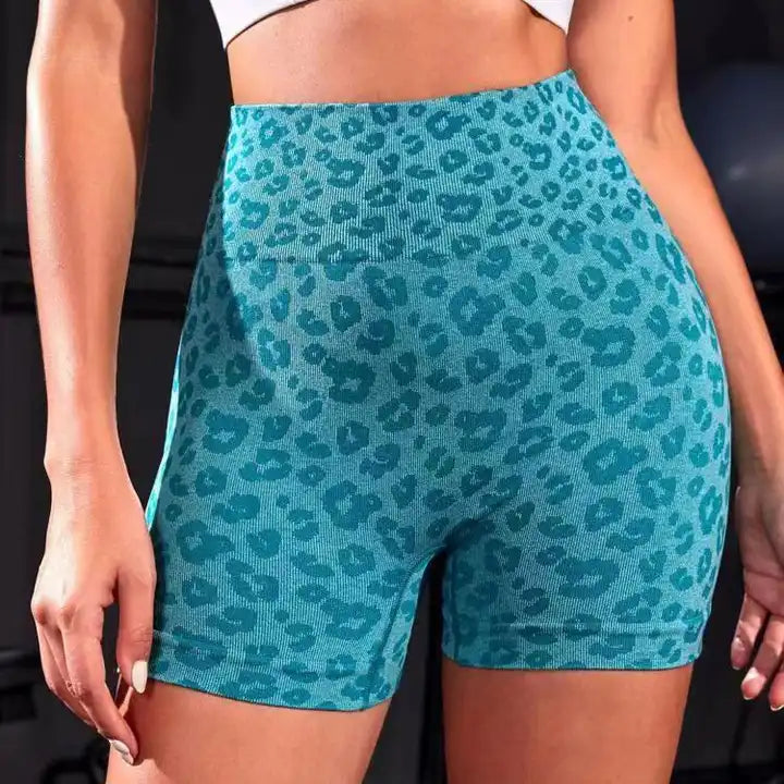 Seamless Leopard Print Hot Pants